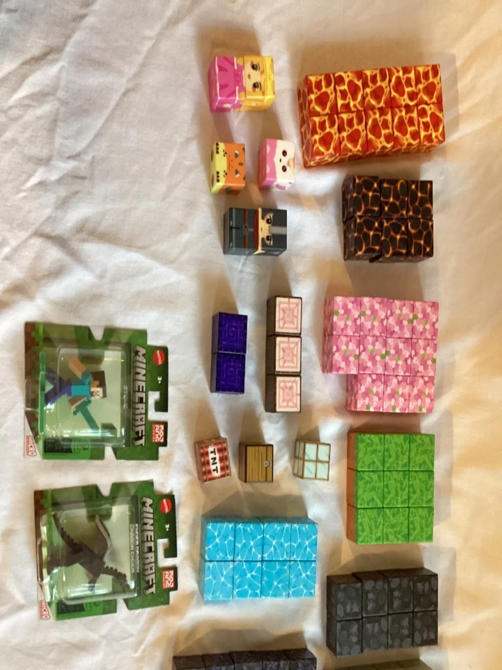 Magnetic Pixel Building Blocks Sealed Figures Minecraft Steve Dragon Ender Book